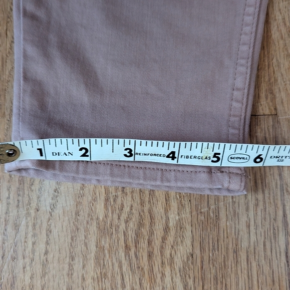🌸 White House Black Market Skinny Ankle Jeans 🌸 High-Rise Mauve Blush Size 14 - Picture 5 of 13